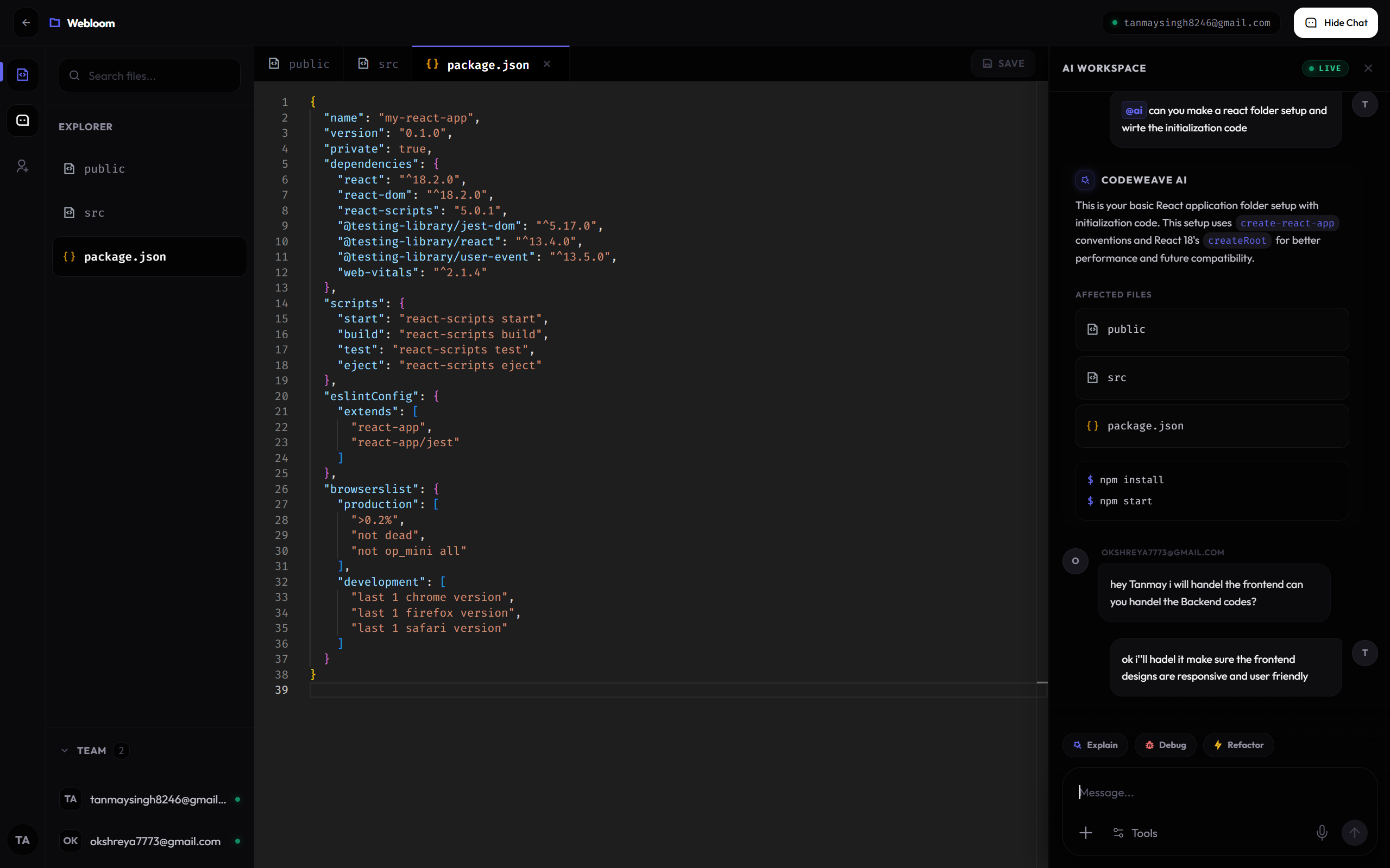 Embedded Gemini AI Assistant